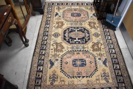 A Persian rug, approx. 214 x 138cm