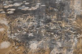 Maurice Chamberlain A.R.C.A (British 1934-2006) ink and watercolour abstract 'Pond Study' signed