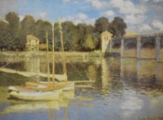 After Claude Monet (French 1840-1926) a group of six coloured prints, each within card mounts,