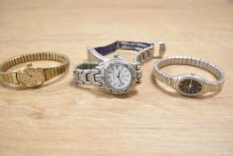 Three ladies watches, to include a Timex Quartz, a Constant Quartz and a Sekonda.