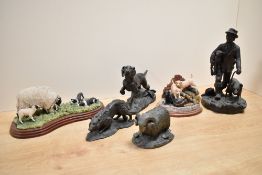 A Border Fine Arts figure group 'Come No Closer' model number A5914 signed Hans to rear sold