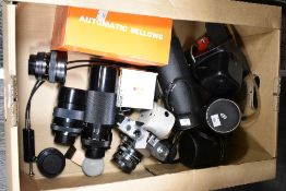 A Praktica LTL3 camera with Pentacon auto 1:1,8 50mm lens, Chinon 1:5,6 300mm lens, Chinon 1:2,8