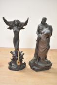 Two Heredities figures comprising 'The Last Embrace' model number AE030 151/2000 and 'The Lady of