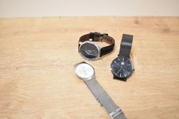 Three fashion wristwatches, comprising Universal Titanium, LS and Joules