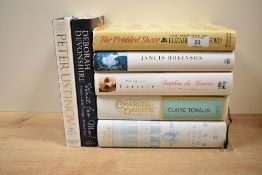 Biographies. All association copies, with tipped-in signatures and enclosures. Hardbacks in dust