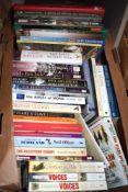 A box containing various books, to include The Unreturning Army by Huntly Gordon, Somme by Michael