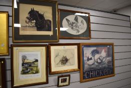 A limited edition print 617/850 after Gill Evans depicting a tortoiseshell cat signed to lower right