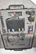 A Trantec wireless microphone system (includes items as seen) in carry case