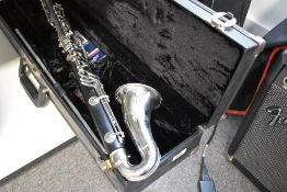 A Vito bass or alto clarinet in fitted case