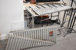 A vintage vibraphone, by Premier , sold with music stand and stool