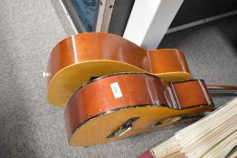 Two junior classical spanish type guitars including BM