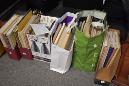 A large collection of sheet music