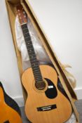 A vintage Hohner parlour style acoustic guitar