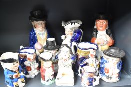 A 19th century Staffordshire pottery figure of a seated man hand in pocket in period costume, h14cm,