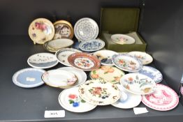 A group of miniature ceramic plates, to include Lilien Porzelain Austria, Royal Worcester, Spode,
