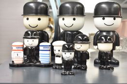 A quantity of Homepride kitchen wares, to include 3 Fred plastic flour shakers and a ceramic salt