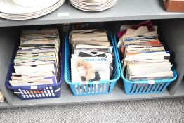 A large quantity of 7'' records, to include Cyndi Lauper, Will Powers, The Who and Rod Stewart, (