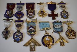 Masonic jewels and badges, collection of approximately 30, most connected to Cumberland &