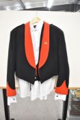 Regimental evening-dress uniform three piece, comprising black jacket with label for Morris