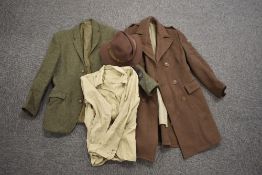 Womens Land Army greatcoat made by H. Thomas & Co. Ltd. with a WLA King's Crown green armband and
