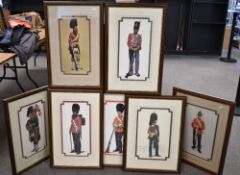 After M.C. Greensmith, seven mounted and framed prints of original works by the eminent 1960’s