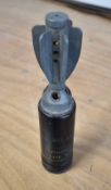 WW2 period British 2inch inert/hollow parachute mortar flare/illumination shell, inscribed 'ILLG
