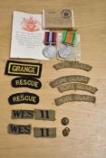 WW2 Home Guard Defence and War medals in R.A. (C.A. & A.A. Records) box of issue named to Mr D.P.