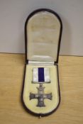 WW1 George V Military Cross, unnamed as issued, some tarnish/discolouration, on wearing pin and in