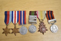 Wellsman family collection of medals for Army service, as awarded to three generations, spanning the
