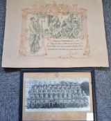 WW1 Honourable Discharge Certificate named to Captain Webster, Royal Army Medical Corps 'Served with