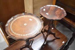 Two reproduction wine tables