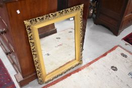 A 19th Century gilt frame wall mirror