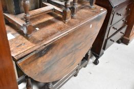 A period oak gateleg dining table