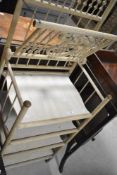 A 19th Century painted music stand, height approx. 136cm