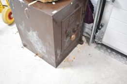 A traditional cast iron safe John Port Manchester width 51cm height 67cm