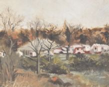 Margaret Ida Elizabeth Pullan (British 1907-2000) oil on canvas 'Sangers Circus, Tunbridge Wells