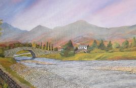 Local interest* Bernard Griffin (20th century) oil on board 'Borrowdale' signed and dated 99 lower