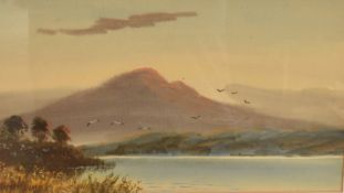 Tom Williams (20th century) a pair of Scottish loch scene watercolours, signed lower left and