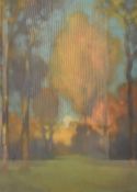 Henry Taylor Wyse (Scottish 1870-1951) pastels, autumnal woodland scene, signed lower right,