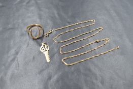 A 9ct gold signet ring setting, the oval panel setting missing a panel, with split shoulders, marked