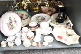 A quantity of mixed ceramics, to include a miniature Royal Crown Derby 'Imari' pattern cup and