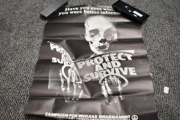 A quantity of posters, to include a cold war nuclear poster, Victoria and Albert Museum picture