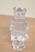An art glass Viking paperweight sculpture, h14.5cm