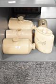 A Lovatt's Langley vintage stoneware water bottle, signed to base, Reg No 645779, h21cm, sold