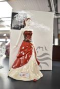 A Royal Doulton bone china figurine, Pretty Ladies Series figurine of the year in 2006 'Emily' by