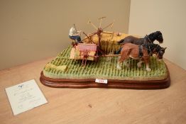 A limited edition Border Fine Arts figure group 'The Last Bout' model number B0895 by Ray Ayres,