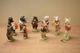 A Beswick Pottery 'Pig Parade' comprising 'John' PP1, 'Matthew' PP2 bugle is loose 'David' PP3