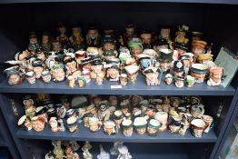 A large assortment of Royal Doulton Toby Character Jugs to include 'Jolly Toby', 'Mr Claus'
