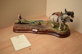 A limited edition Border Fine Arts figure group 'Turning on Headlands' model number B1239,