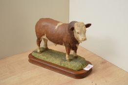 A Border Fine Arts limited edition figure 'Simmental Bull' model number L18, modelled by Anne